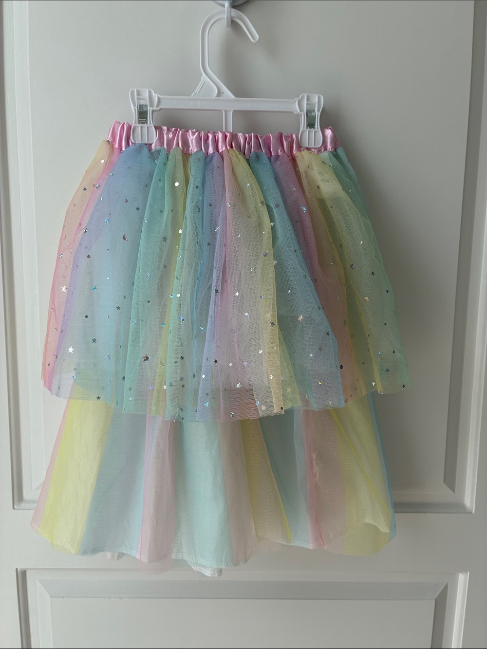 Little Girls Pastel Rainbow Tutu Skirts (2)